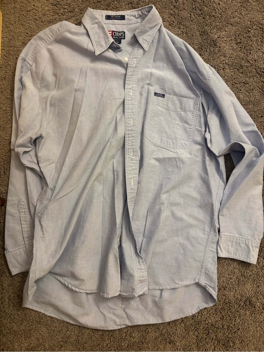 Ralph Lauren Light Blue Long-Sleeve Button-Down Shirt